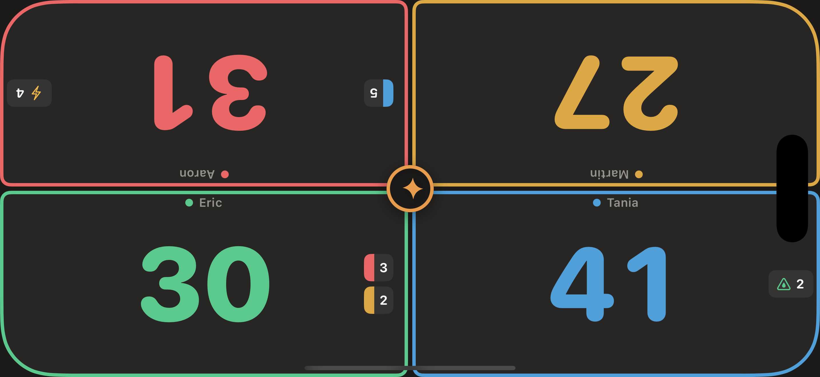 Spark — 4-player Commander game in progress